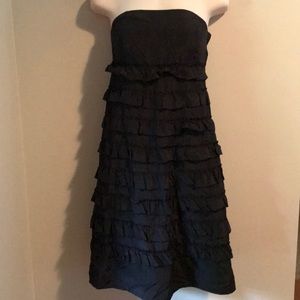 Gap ruffles black dress - Size small NWT